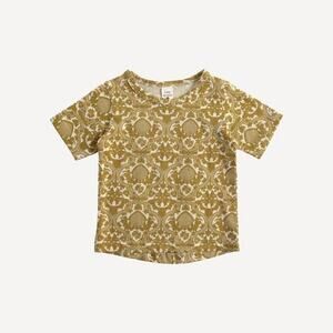 Kate Quinn Fennel Folk Short Sleeve Boxy Tee Tshirt Organic Cotton 6y